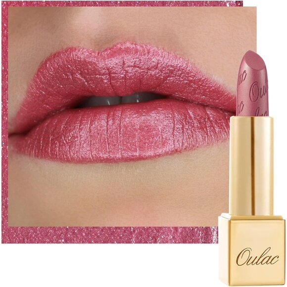 🆕 Metallic Shine Pink Lipstick High Impact Lipcolor Moisturizing Creamy Formula - Picture 1 of 8
